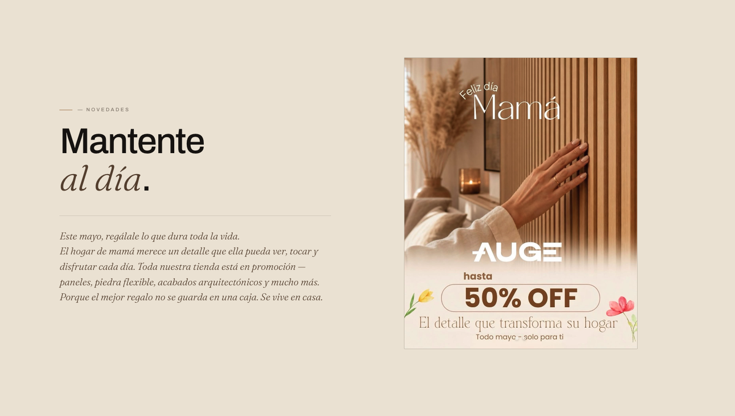 Auge — Campaña editorial